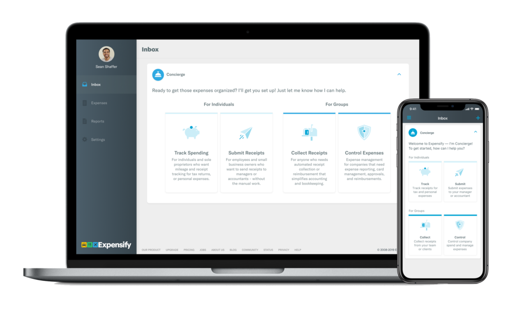 expensify screenshot