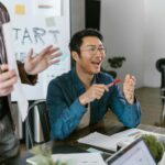 Man smiling about tech startup accounting